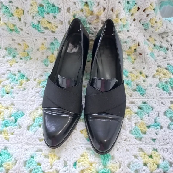Stuart Weitzman Women's Zoliver Black Block Heeled Loafers Size 6 M US - Picture 3 of 14